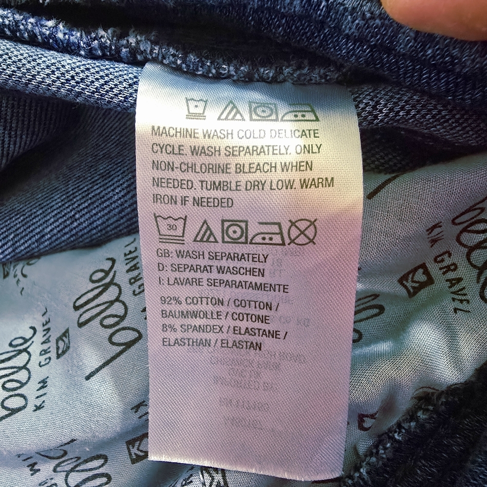 Belle By Kim Gravel Flexibelle #A460167 Curve Belle Twilight Wash Jeans Sz 14 - Picture 12 of 12
